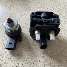 FOR BMW F07 GT F02 F15 F16 AIR SUSPENSION COMPRESSOR VALVE BLOCK& SOLENOID VALVE