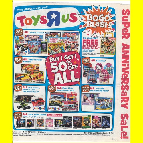 Toys advertising flyer - toys,