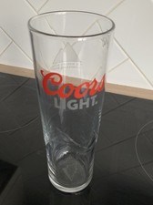 1x Coors Light Rockies Pint Colour Changing Beer Glass M17 Embossed Nucleated VG