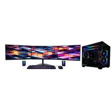 i5 Gaming PC 16GB RAM/500GB SSD/3TB HDD/WIN11/RTX 5060 8GB - 3x22" Monitors