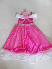 Disney Sleeping Beauty Princess dress and tiara, age 5-6 yrs, pink colour, used