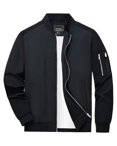 Men thin bomber jacket - bomber,