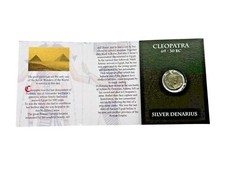 Cleopatra Silver Coloured Denarius Ancient Egyptian Reproduction Coin