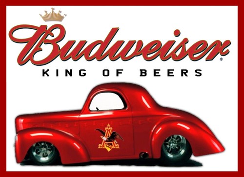 Budweiser beer vintage metal - vintage,