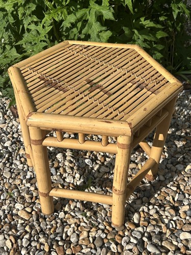 Vintage hexagonal bamboo side - vintage,