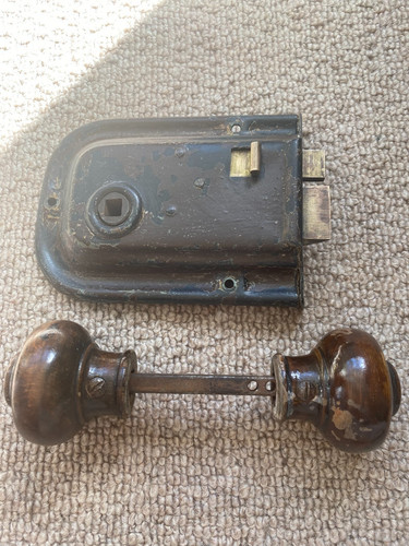 Reclaimed old set door rim - old,