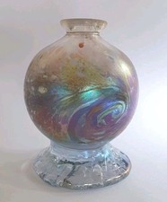 Australian Iridescent Art Vase by Tina Cooper & Mark Galton, Martini Glass 10cm
