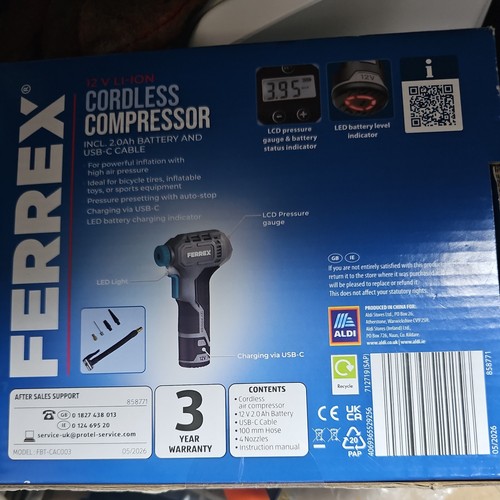 Aldi ferrex cordless air - aldi,
