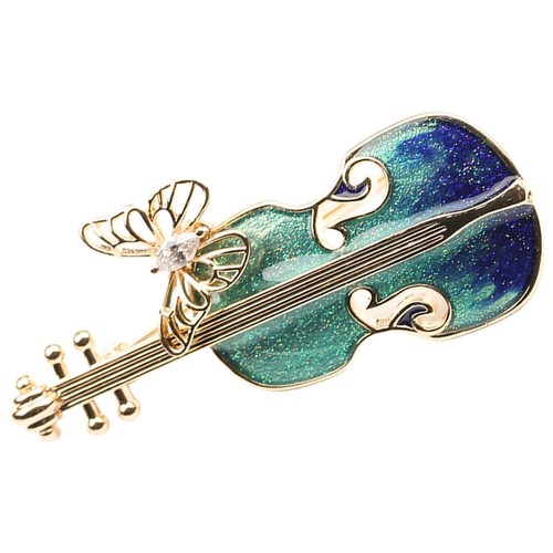 Violin brooch women clothes - women,