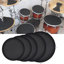 10Pcs Drum Mute Pads Silencer Drumming Practice Rubber Foam Pad Cymbal Mute Pad