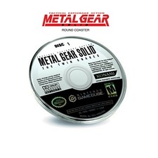 Metal Gear Solid Twin Snakes GameCube Game Disc Inspired Plastic Coaster 80mm 