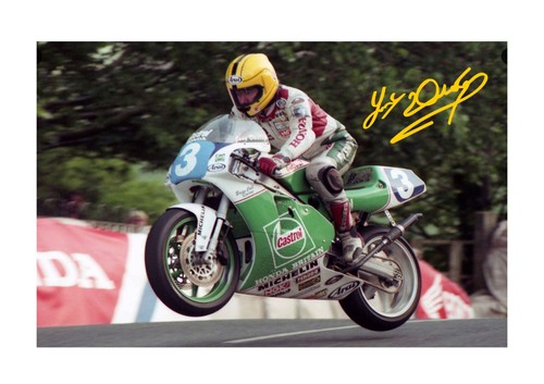 Joey dunlop repro autogrpah - dunlop,