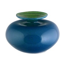 Early MDINA Glass BLUE Squat
