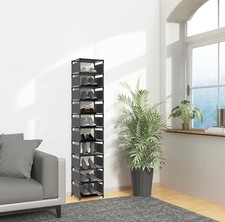 isightguard Narrow Shoe Rack, 10 Tier Vertical Shoe Rack for Closet Entryway