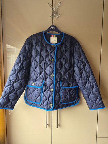 Boden derby quilted navy - , with