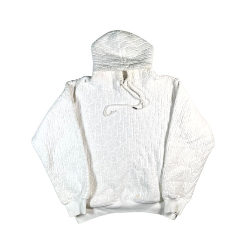 Dior towel white hoodie - white,