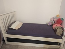 Marks & Spencers Wooden Single Bed with Pull-Out Trundle Bed Mattresses