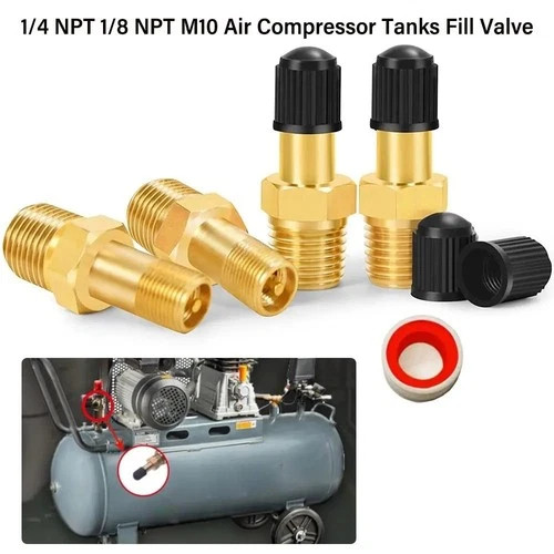 Brass air compressor tank fill - air,