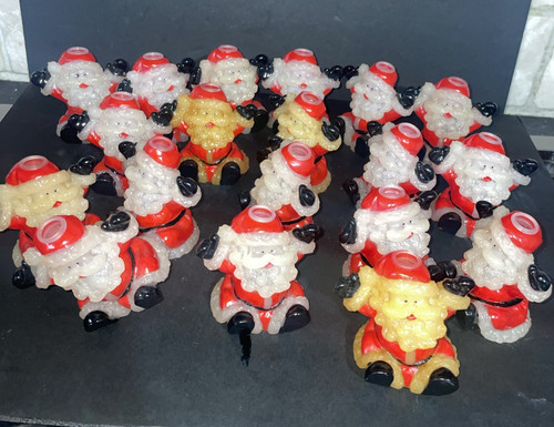Vintage blow mold santa - blow,