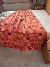 Three pairs of used fully lined curtains