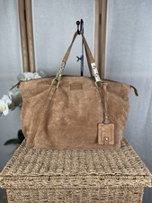Jasper Conran camel tan suede leather slouchy bag handbag