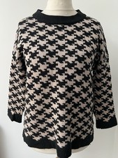 John Lewis Somerset by Alice Temperley Wool / Cashmere Jumper Small Houndstooth
