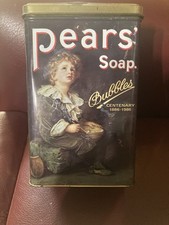 Vintage Pears Soap Bubbles Tin