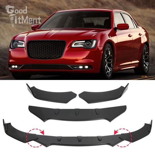 Glossy black front bumper - front,