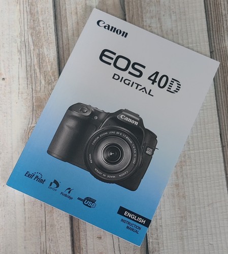 Canon eos 40d instruction - canon,