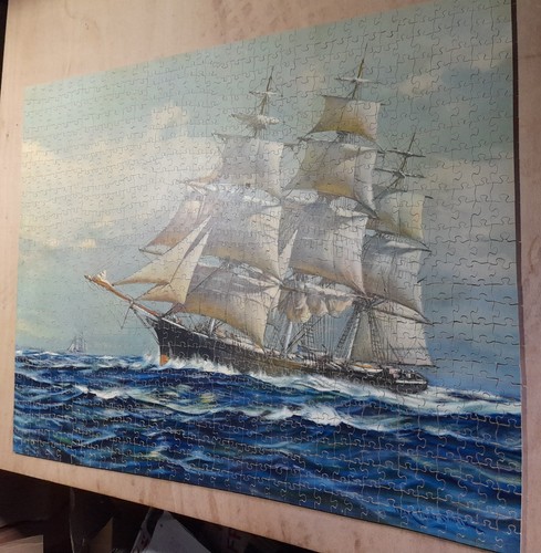 Vintage wooden jigsaw puzzle - wooden,