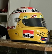 Luca  Badoer  Ferrari F1 2001 Bieffe Helmet  Replica With Autograph