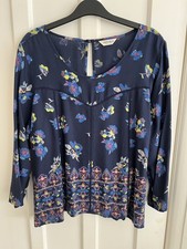 M&S blue vintage Indigo womens top size 16 never worn, no tags