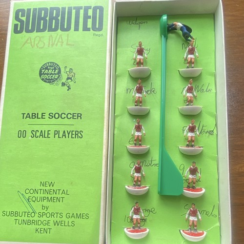 Subbuteo scale table - oo, soccer