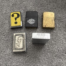 Vintage Zippo Brass Lighter collection for Spares / Repair 