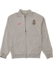 NIKE Boys Juventus Tracksuit Top Jacket 10-11 Years Medium Grey Polyester CB23