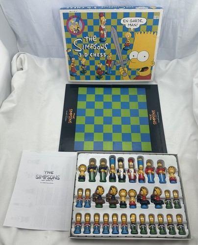 1991 simpsons chess set - simpsons, by