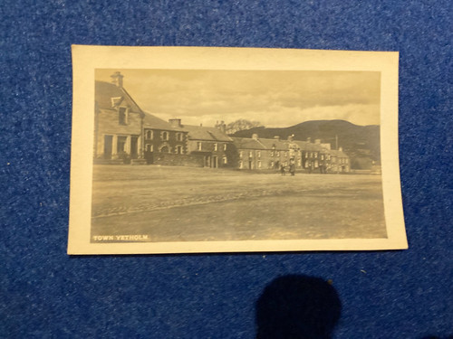 Vintage postcard kirk yetholm - kirk,