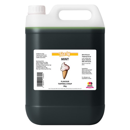 Tas mint topping sauce 6kg - mint,