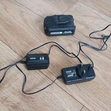 Bauker 18v Fast 1.5A Li-Ion  Power Tool Battery and  Charger ACG118W ABP118W1