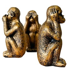 Wanwanzi 3 Wise Monkeys Statue