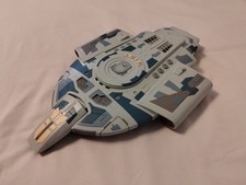 Star Trek USS Defiant 74205 Vehicle 1997 Playmates WORKING SOUND LIGHTS No Stand