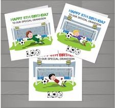 Personalised Football, Goalkeeper Card, Son, Nephew, Grandson, Cousin, Friend
