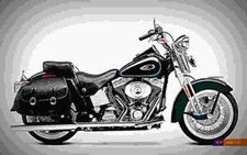 Harley Davidson FLSTS Heritage Springer 2002 4 A4 Photo Print