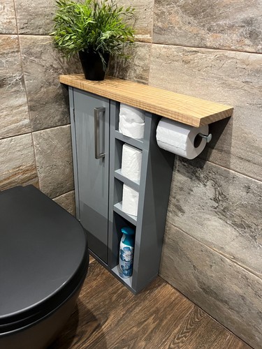 Rustic wood toilet - roll, paper