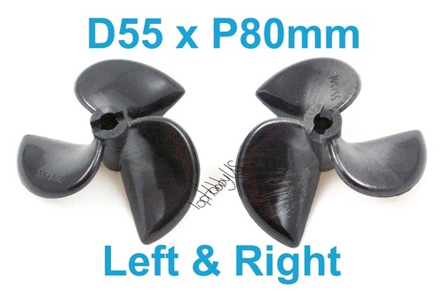 2pairs d55mmxp80mm blades - 2pairs, 3-blades
