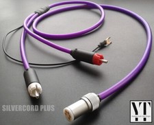 SILVERCORD PLUS  Pure, solid OCC Silver – StarQuad tonearm / phono cable - 1m