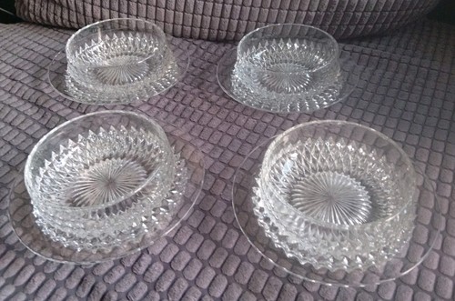 Vintage crystal glass prawn - crystal,