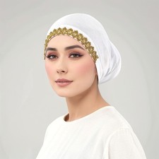 Lace Underscarf Inner Hijab Hat Women Musli Jersey Undercap Bonnet Turban Cap