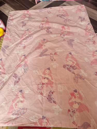 Mermaid pink toddler duvet - mermaid,