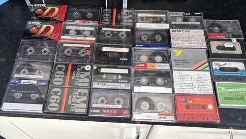 Cassette tapes mixed - x,